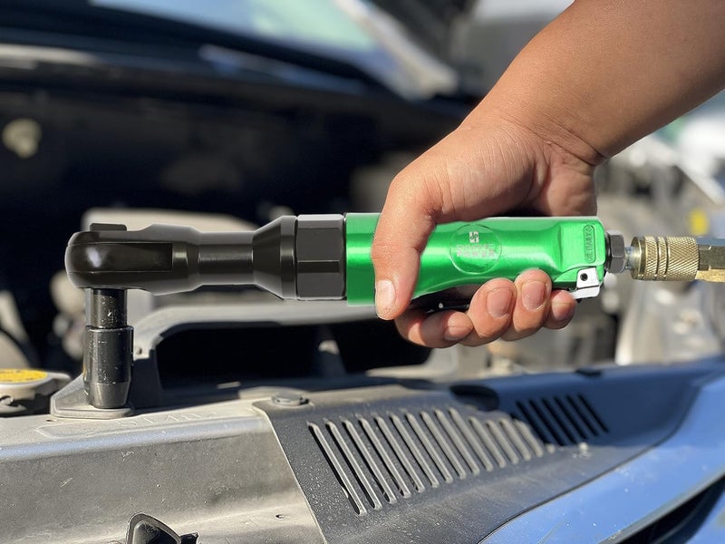 DYNAMIC POWER 3/8 inch Professional Air Ratchet Reversible (Green&Black) MAX. TORQUE:45 FT-LBS - Image 4